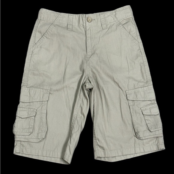 Youth Boys Machine 14 XL Cargo Shorts 8 Pockets Khaki Adjustable Waist NWOT - Picture 3 of 9